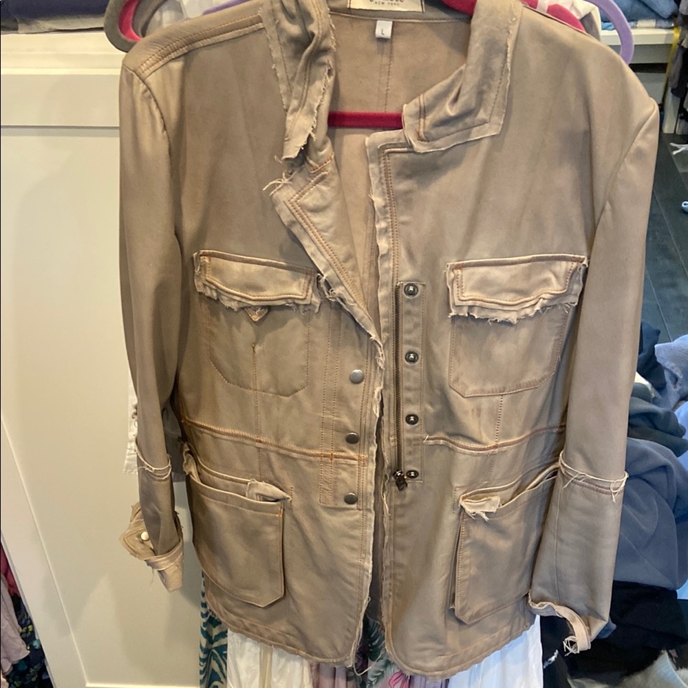 Women's Tan Leather Jakett